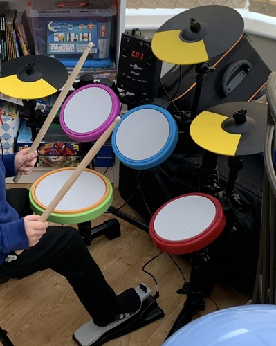 Junior Electronic Drum Kit by Gear4music Drum Set for Kids