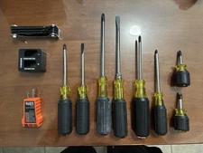 Klein Tools screw driver set with magnetizer, outlet tester, and torx key set
