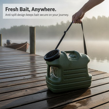 Fishing Pail Portable with Shoulder Strap for Live Fish, for Transport