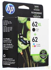HP 62XL Black 62 Tri-Color Ink Cartridge