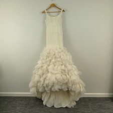 Vera Wang Wedding Dress Mermaid Off White Lace Organza Please Read Sizing