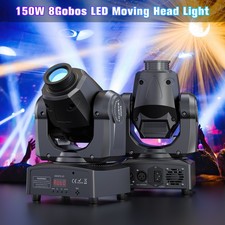 150W LED Moving Head Light WLED Gobo Beam Stage DJ Disco Show DMX Spot Lighting