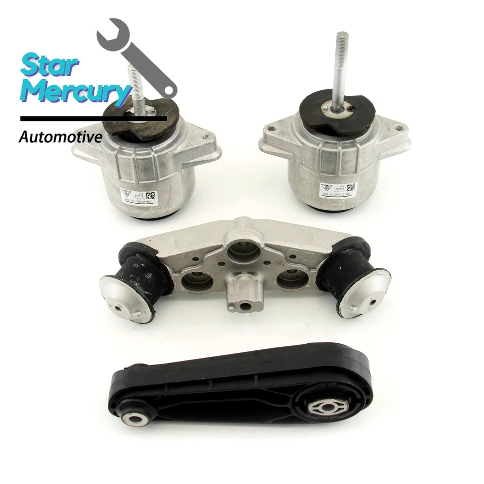 Genuine OEM Engine Mount Complete Set for 2010-2016 Porsche Panamera 4.8L Models Foto 3 de 4