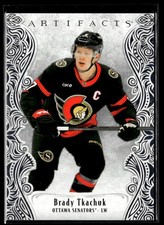 2025-26 Upper Deck Artifacts Lime Green Error Brady Tkachuk /125
