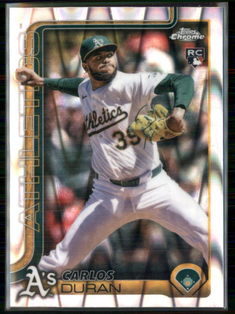 2025 Topps Chrome Update RayWave #USC84 Carlos Duran RC Athletics 5649