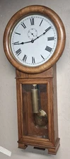 Vintage Seth Thomas No.2  8-Day Regulator Clock Working w/ Weight Reproduction