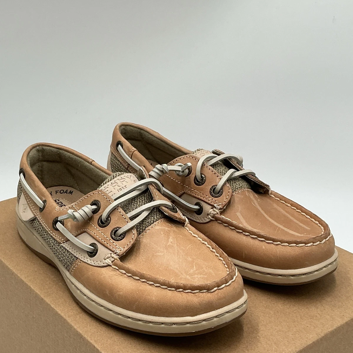 SPERRY TOP-SIDER ♡ Elegant Women\'s Cream Boat/Deak Slide Shoes w/Charm Detail 8M Women main image 3