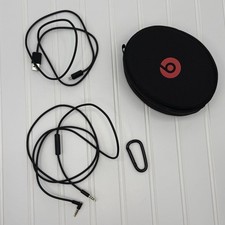 Beats by Dre Solo Headphone Soft Carry CASE ONLY Genuine Charge Cord Aux Cord