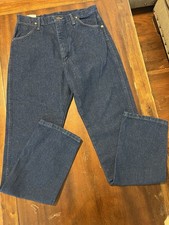 WRANGLER Cowboy Cut Slim Fit Jeans Women 13x34 Dark Wash Cotton Denim 14MWZG