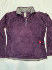 The North Face Purple 1/4 Zip Fleece Pullover Sweatshirt Women's Size M