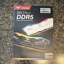 T-Force Delta RGB DDR5 DIMM 16GB 2x8GB 6000MHz 288-Pin Desktop Memory