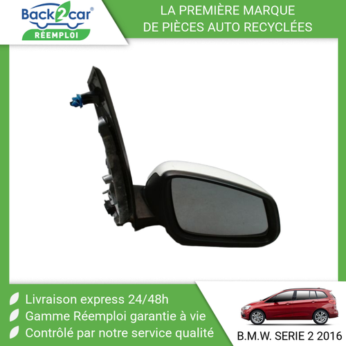 Rétroviseur Droit BMW Série 7 E38 - 8170512 (occasion, Plastique Cassé)