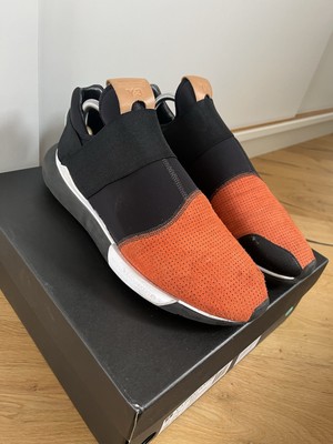 Adidas Y3 Qasa Low II Black Orange B35676 Schwarz Sneaker US10,5