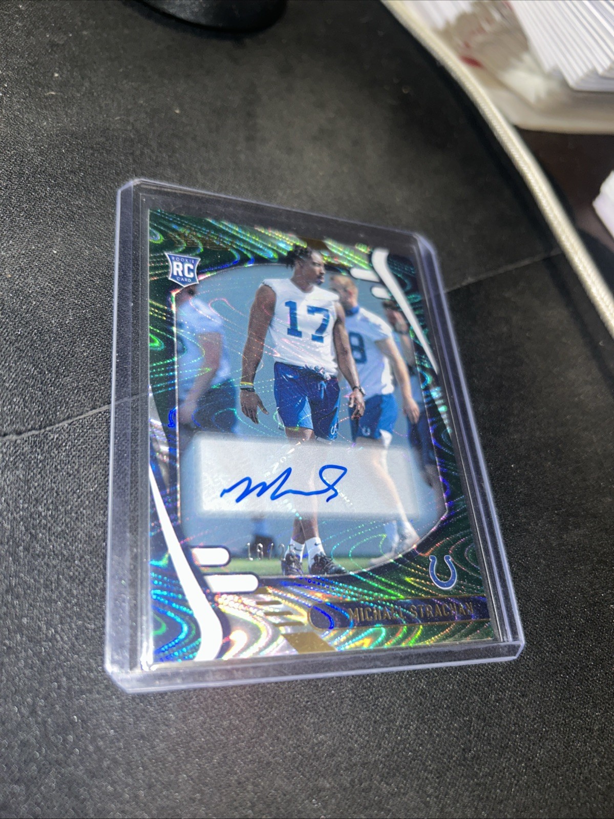 2021 Michael Strachan Panini Absolute Green Stars Auto 18/25 Rookie #188 COLTS