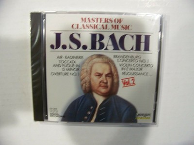 MASTERS OF CLASSICAL MUSIC Vol.2: J.S BACH [New, CD, 1990, Laserlight