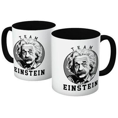 TEAM EINSTEIN ALBERT PHYSIK WISSENSCHAFT GENIE RELATIVITÄTSTHEORIE TASSE IN VERSCHIEDENEN FARBEN