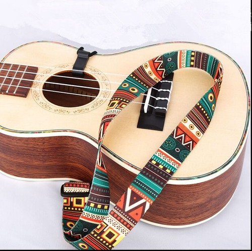 Adjustable (46-75cm) Hook Colorful Nylon Ukulele Guitar Strap Sling Classical - Picture 2 of 5