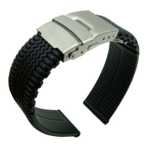 Correa de reloj 20/22/24 mm correa de goma pulsera de silicona cinturón de pulsera de repuesto - Imagen 5 de 5