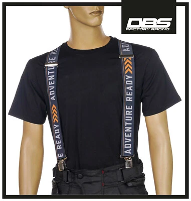 NEW HEAVY DUTY MOTORCYCLE CLIP ON RIDER BRACES KTM ADVENTURE TOURING BLUE ORANGE