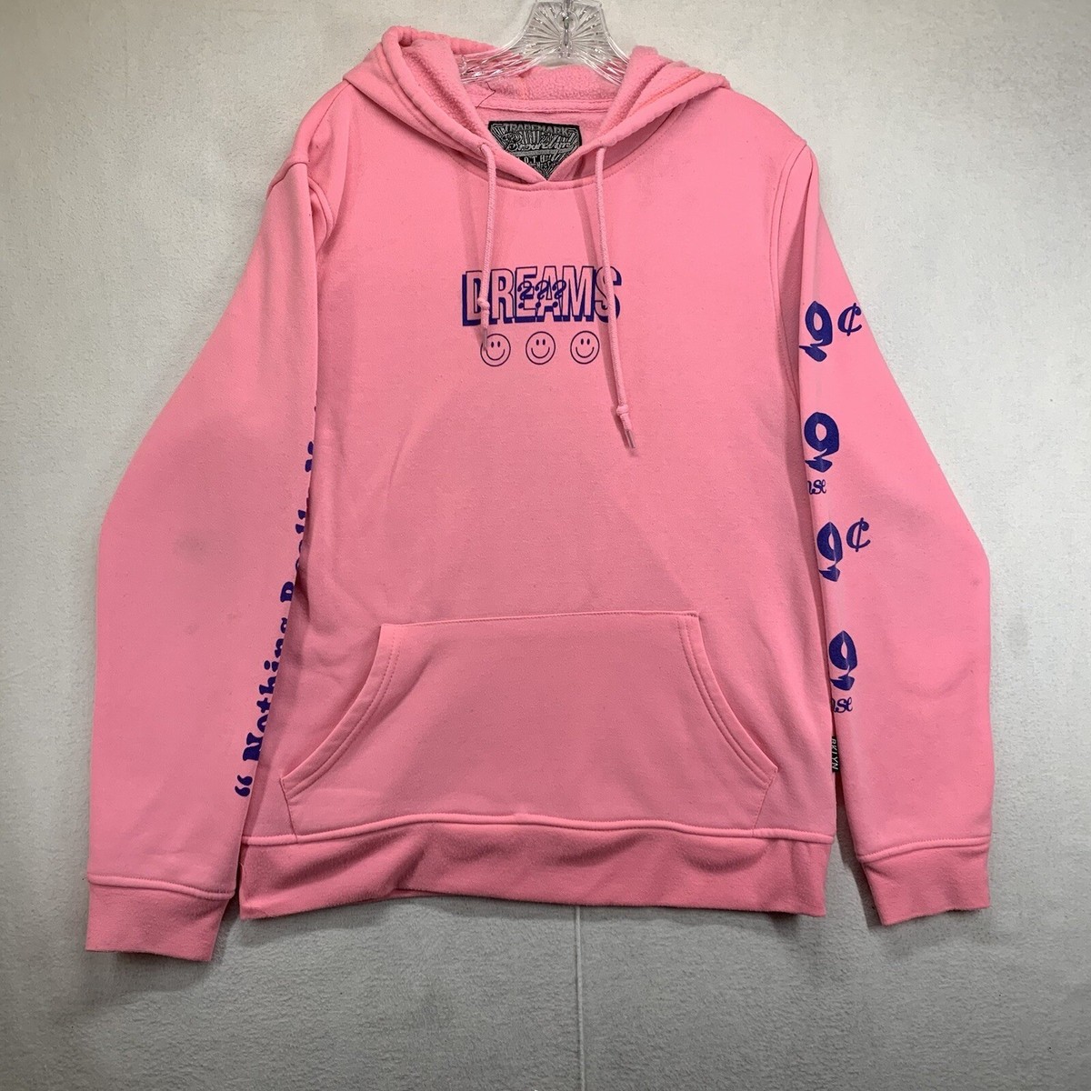 Brooklyn Trademark Cloth Clothing Hoodie Mens Small Pink Brooklyn Trademark Cloth Clothing Hoodie Mens Small Pink