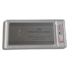1969 Inauguration Inaugural Ball Admit All Locations Ticket Richard Nixon PSA