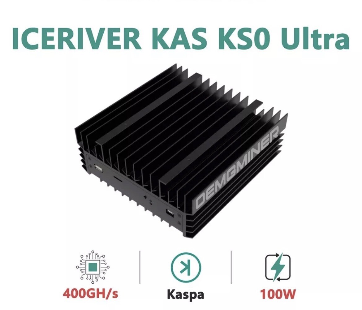Iceriver KS0 ULTRA 400GH@100W+PSU付き 2セット ICERIVER KS0 ULTRA 400GH 100W KAS Miner WO/PSU | eBay