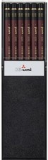 Uni Hi-Uni Wooden Pencil - 2B - Box of 12 HU2B
