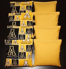 CORNHOLE BEAN BAGS made w APPALACHIAN STATE University Mountaineers Fabric