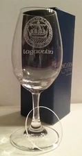 LAGAVULIN ISLAY CREST SCOTCH WHISKY GLENCAIRN COPITA NOSING GLASS W/ WGC