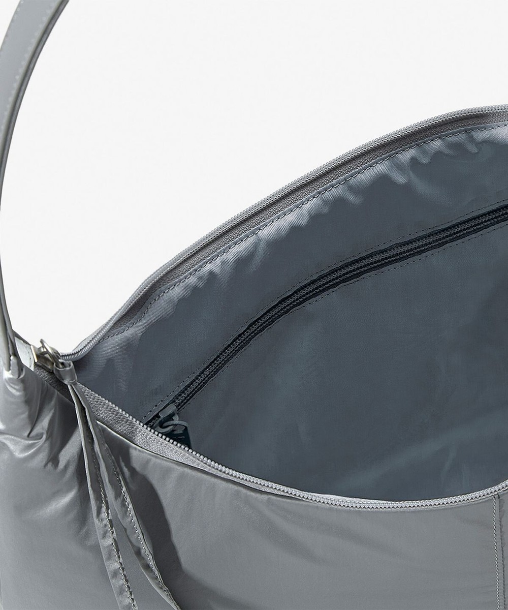 New Balance] Glossy Tassel Big Shoulder Tote Bag Silver | eBay