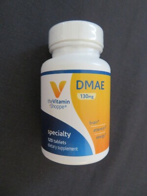 The Vitamin Shoppe DMAE 130 mg 120 Tablets Brain Attention Energy ^5