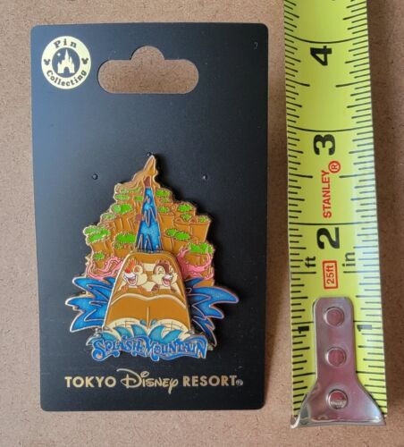 Tokyo Disney Resort - Splash Mountain Chip & Dale Sliding Pin (Brand New) - Picture 3 of 3