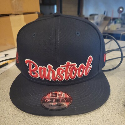 Barstool Sports Script Boston Red Sox Colors New Era Adjustable Snapback  Hat!