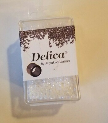 Miyuki Delica 15/0 - Opaque Luster Pearl - 50 grams (DB4017) DB0201)