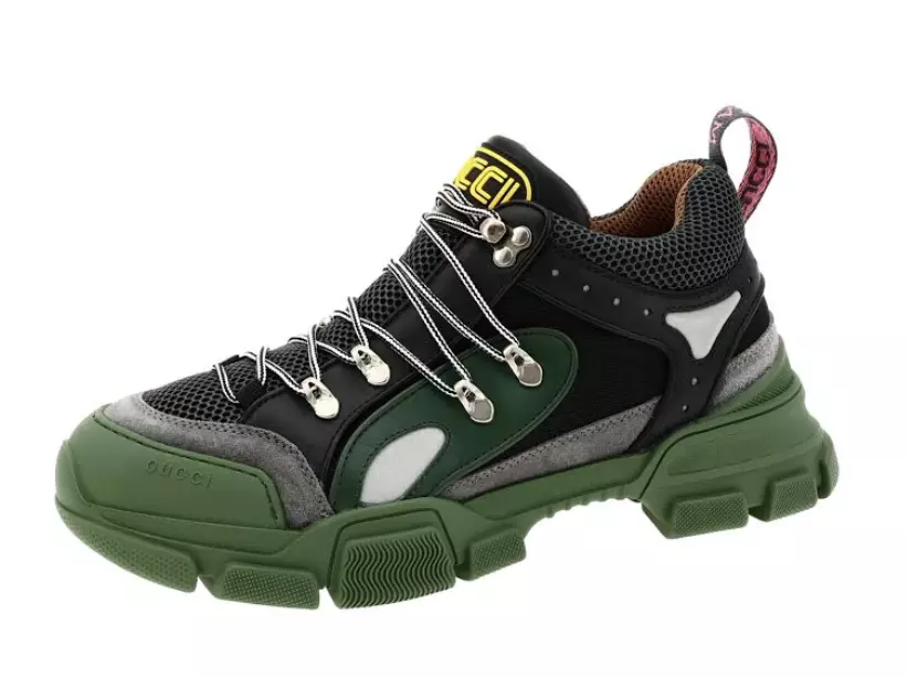 Baskets basses homme Gucci Z1054 Flashtrek vert taille 9 G / 9,5 US
