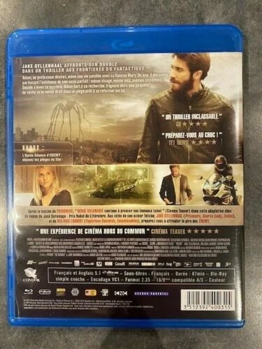 ENEMY - film en blu-ray zone B de DENIS VILLENEUVE avec JAKE GYLLENHAAL - Photo 2/2