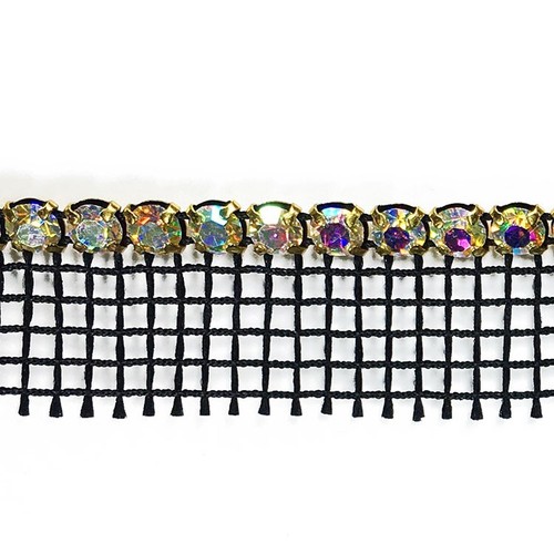Borde de bandas de diamantes de imitación cortados a máquina SS20 por 1 yarda, RBD-1000 - Imagen 17 de 30