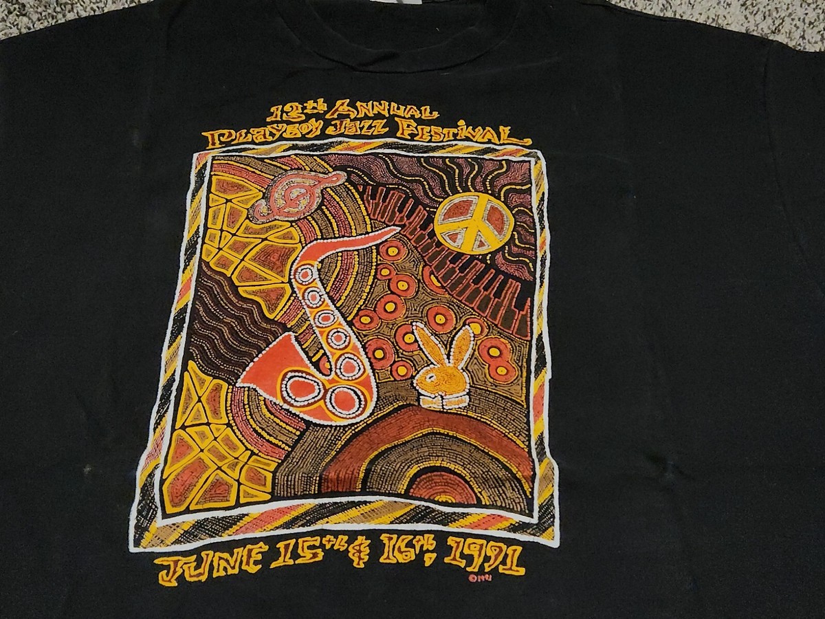 90s PLAYBOY JAZZ FESTIVALビンテージTシャツ　アメリカ製 Yahoo!オークション - Playboy Jazz Festival 90s 1994 USA製 T