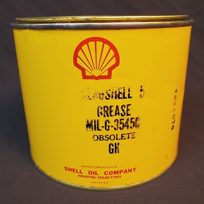 VINTAGE SHELL AEROSHELL 5 GREASE AIRCRAFT GEAR 5 LB CAN Obsolete GH
