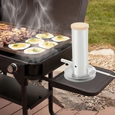 Electric Cold Smoke Generator w/Lid & Air Pump, Stainless Steel Cold Smoke Maker