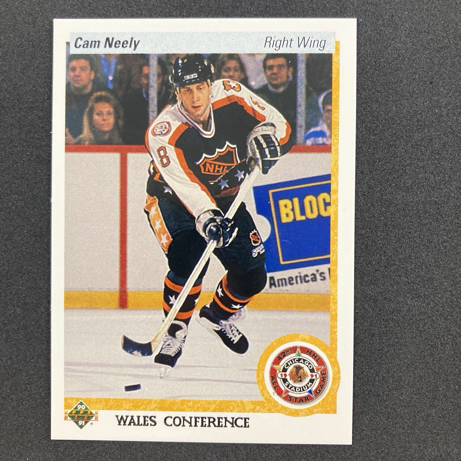 Cam Neely 1990-91 Upper Deck All Star Card #493 NHL Boston Bruins