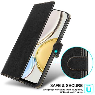 For Honor 400 Lite Case, Leather Wallet Flip Phone Cover+Screen
