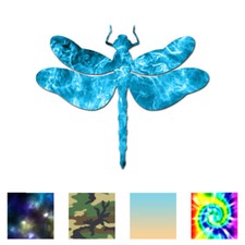 Dragonfly - Vinyl Decal Sticker - Multiple Patterns  Sizes - ebn237