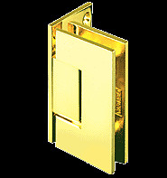 Gold Plated Junior Geneva 044 Series Wall Mount Offset Back Plate Hinge