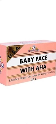 2x USA BABY GESICHTSSEIFE SCHÖNHEITSPFLEGE FÜR SCHWARZEN FLECK AUF GESICHT K. BROTHERS ORIGINAL.