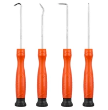 4-Piece Pick and Hook Set, Car Auto Oil Seal/O-Ring Seal Gasket Pick Mini Hooks