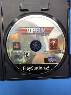 Jeu PS2 Top Gun Combat Zones - Boîte Vide + Notice - État Comme Neuf - Version PAL