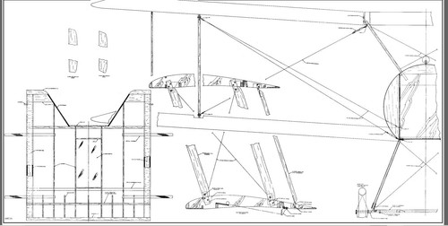 WWI 1/3 Scale Sopwith PUP Giant Scale RC AIrplane Rolled Plans - Picture 4 of 11