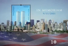 Tanzania 2011 - 10TH MEMORIAL of 9/11 - Souvenir Stamp Sheet - Scott #2629 - MNH