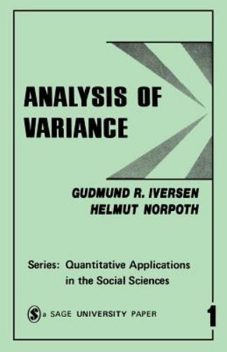 Analysis of Variance by Iversen, Gudmund R. - Picture 1 of 1